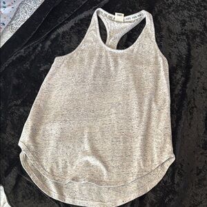 Victorias Secret PINK Gray Racerback Tank Top